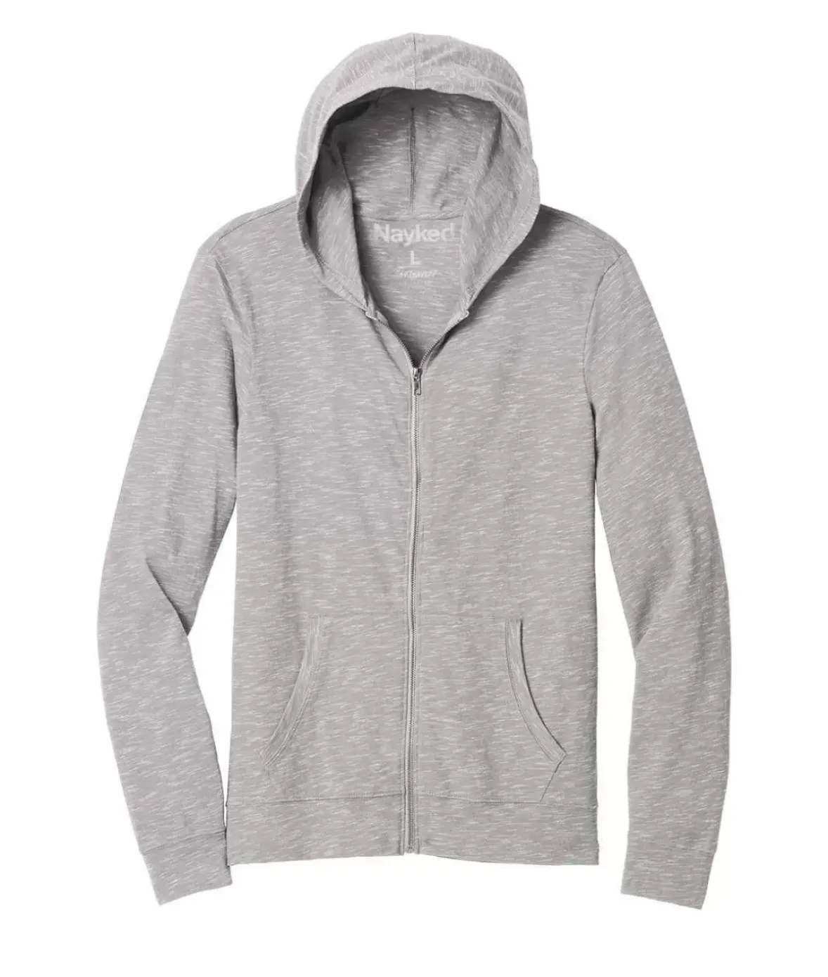 Nayked Apparel Outerwear>Men'S Ridiculously Soft Big Lightweight Full-Zip Hoodie