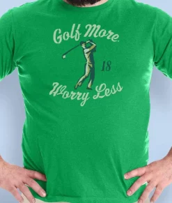 Nayked Apparel Shirts>Men'S Ridiculously Soft Big Graphic T-Shirt | Golf More, Worry Less