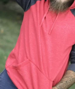 Nayked Apparel Shirts>Men'S Ridiculously Soft Big Fleece Raglan Hoodie