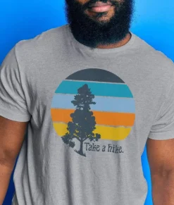 Nayked Apparel Shirts>Men'S Ridiculously Soft Big Graphic T-Shirt | Take A Hike