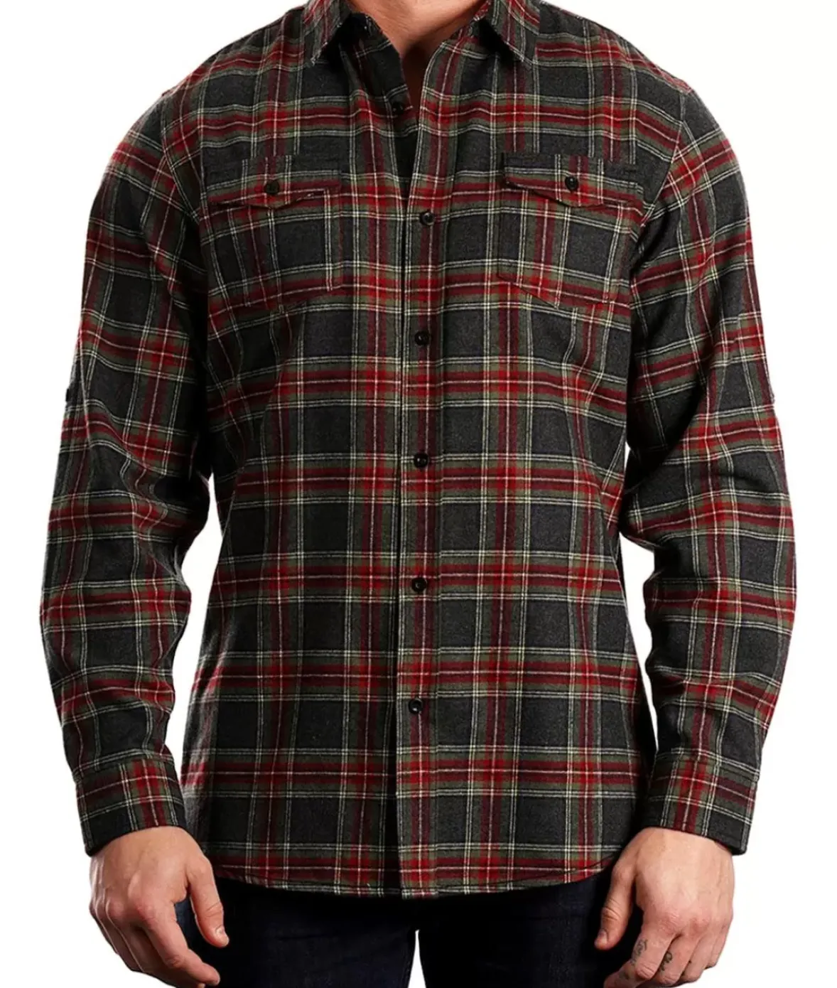 Nayked Apparel Shirts>Men'S Ridiculously Soft Button Down Plaid Flannel Shirt