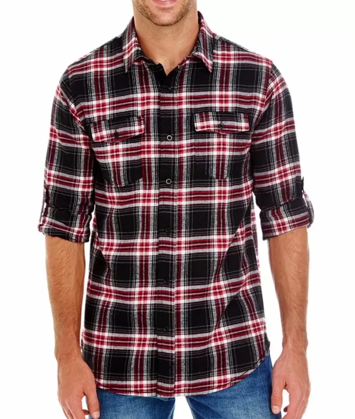 Nayked Apparel Shirts>Men'S Ridiculously Soft Button Down Plaid Flannel Shirt