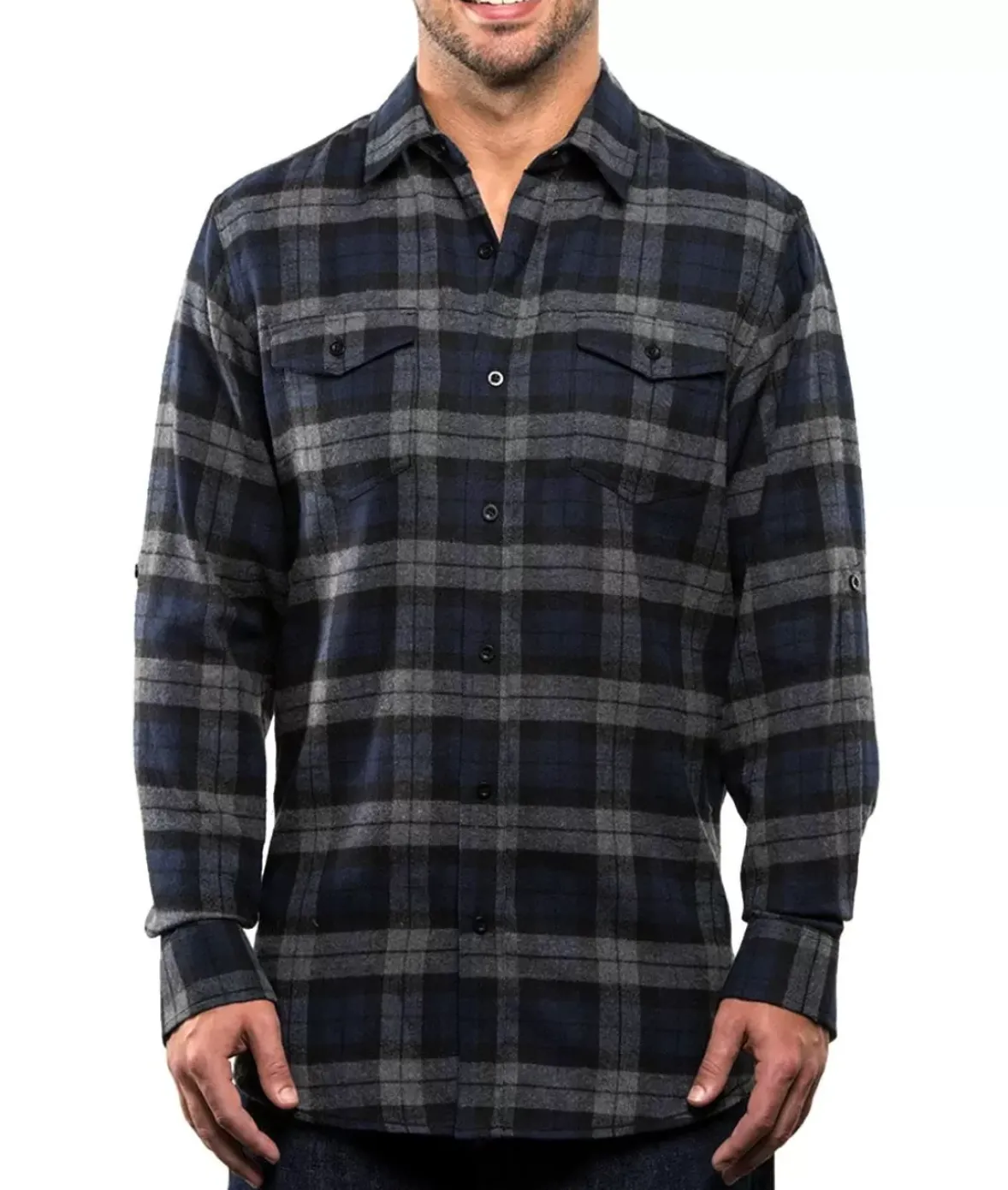 Nayked Apparel Shirts>Men'S Ridiculously Soft Button Down Plaid Flannel Shirt