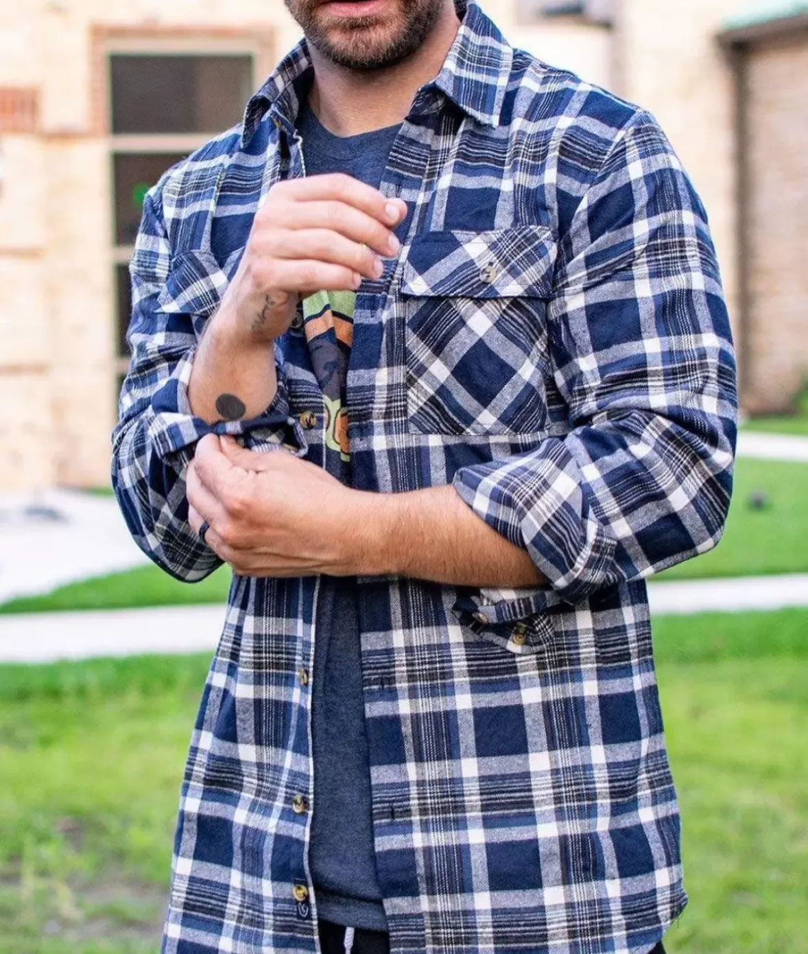 Nayked Apparel Shirts>Men'S Ridiculously Soft Button Down Plaid Flannel Shirt