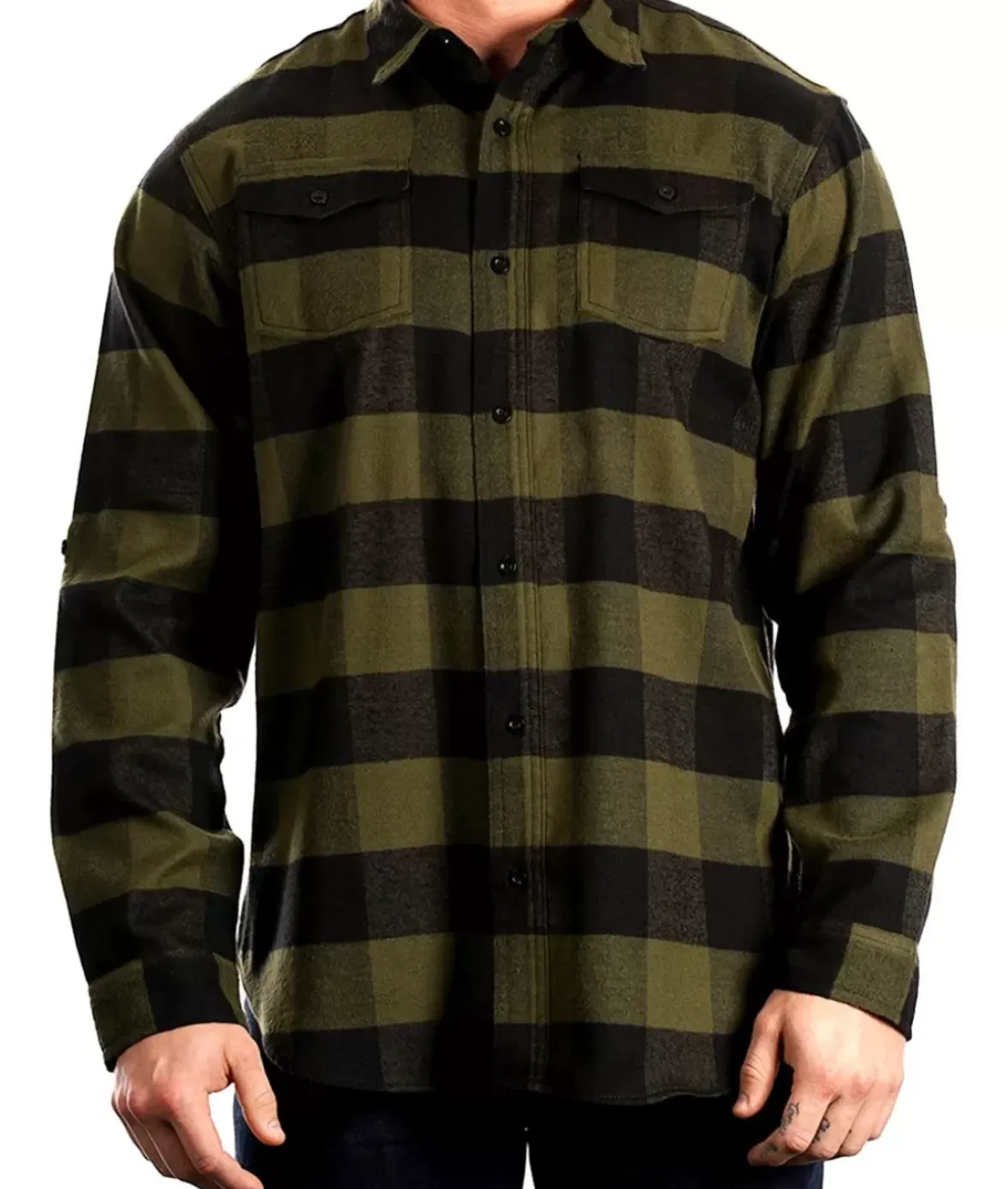 Nayked Apparel Shirts>Men'S Ridiculously Soft Button Down Plaid Flannel Shirt