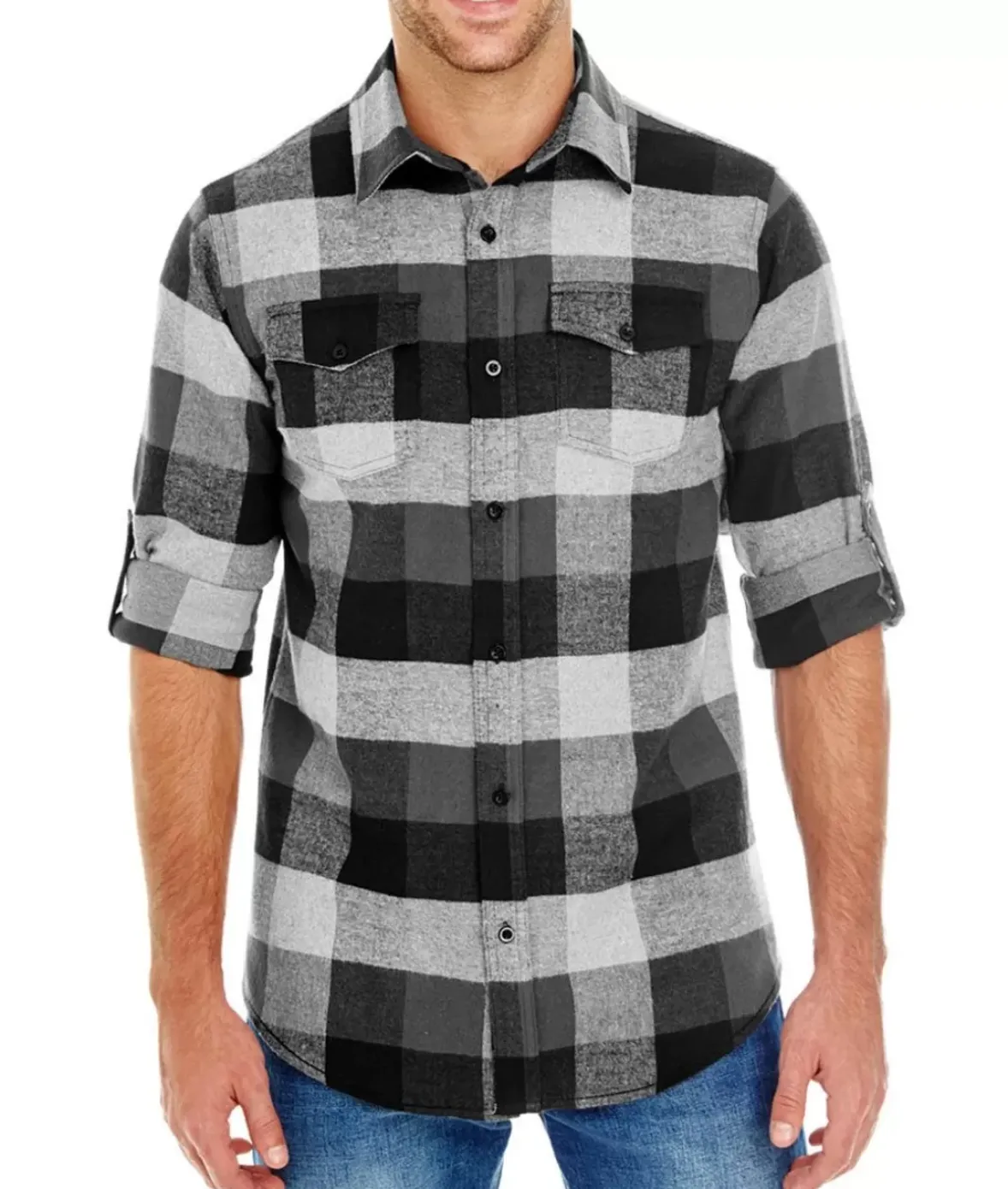 Nayked Apparel Shirts>Men'S Ridiculously Soft Button Down Plaid Flannel Shirt