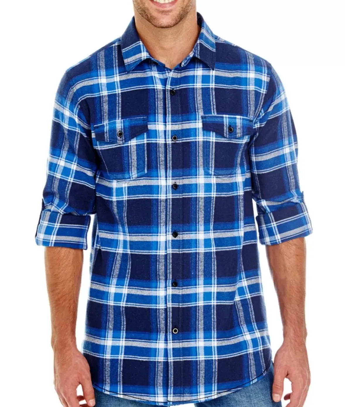 Nayked Apparel Shirts>Men'S Ridiculously Soft Button Down Plaid Flannel Shirt