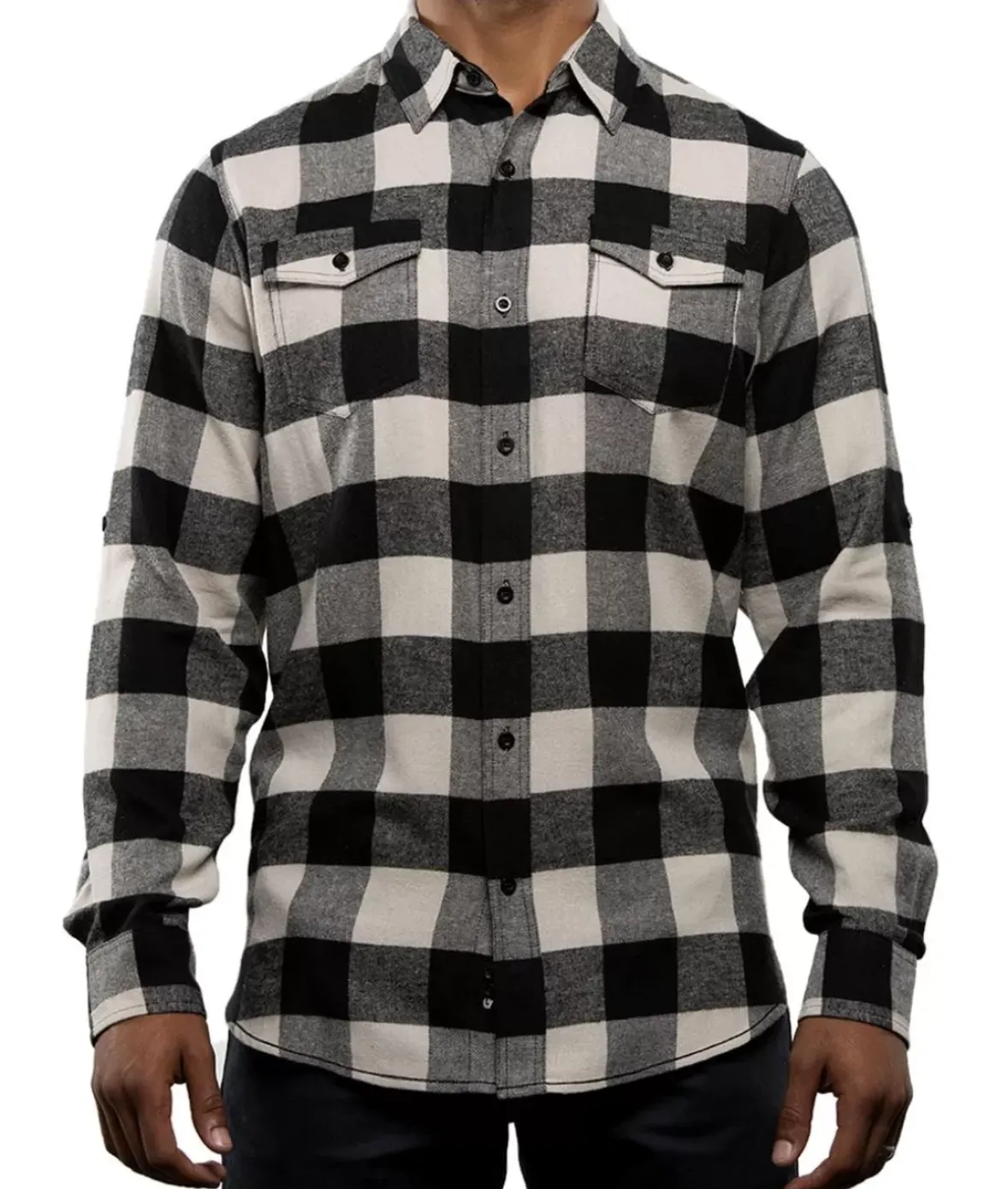 Nayked Apparel Shirts>Men'S Ridiculously Soft Button Down Plaid Flannel Shirt