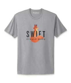 Nayked Apparel Shirts>Men'S Ridiculously Soft Cotton Graphic Tee | Swift Single Malt