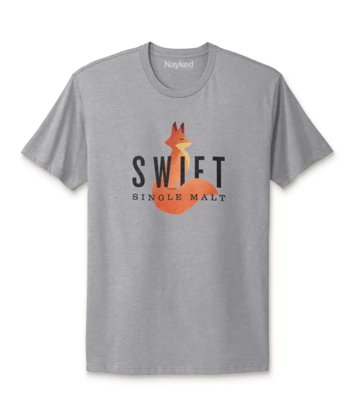 Nayked Apparel Shirts>Men'S Ridiculously Soft Cotton Graphic Tee | Swift Single Malt