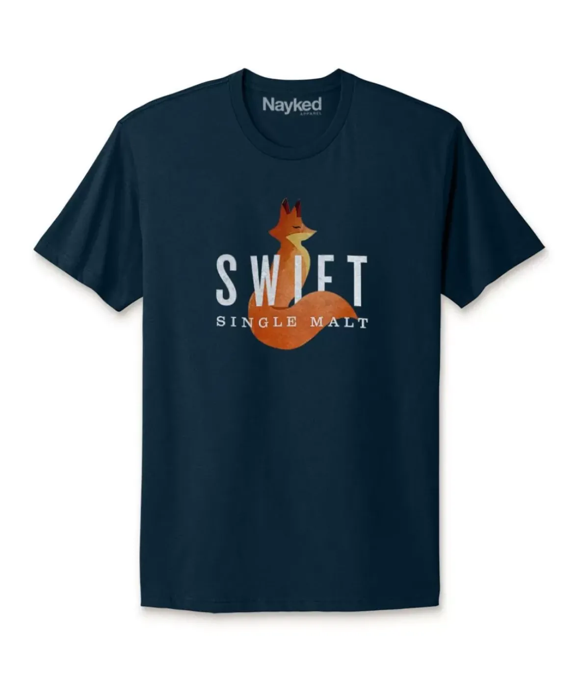 Nayked Apparel Shirts>Men'S Ridiculously Soft Cotton Graphic Tee | Swift Single Malt