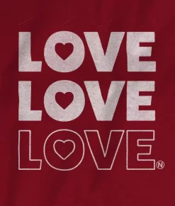 Nayked Apparel Shirts>Men'S Ridiculously Soft Cotton Long Sleeve Graphic Tee | Love Love Love