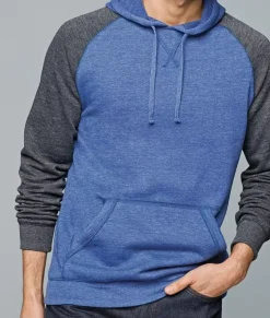 Nayked Apparel Shirts>Men'S Ridiculously Soft Fleece Raglan Hoodie