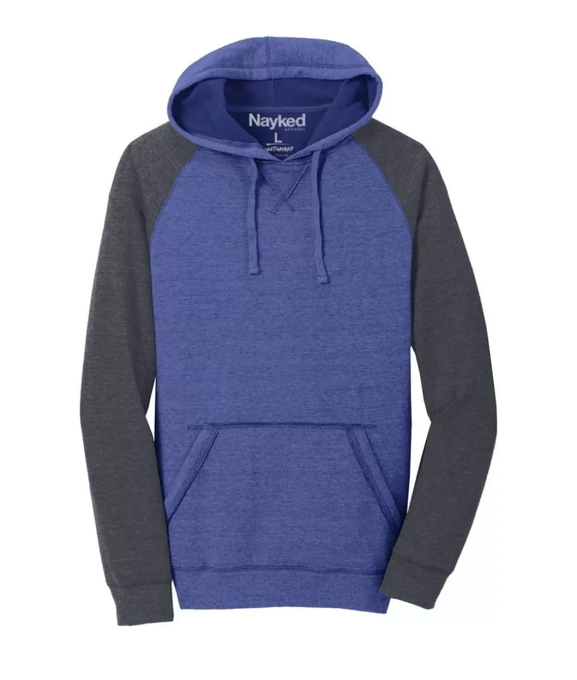 Nayked Apparel Shirts>Men'S Ridiculously Soft Fleece Raglan Hoodie