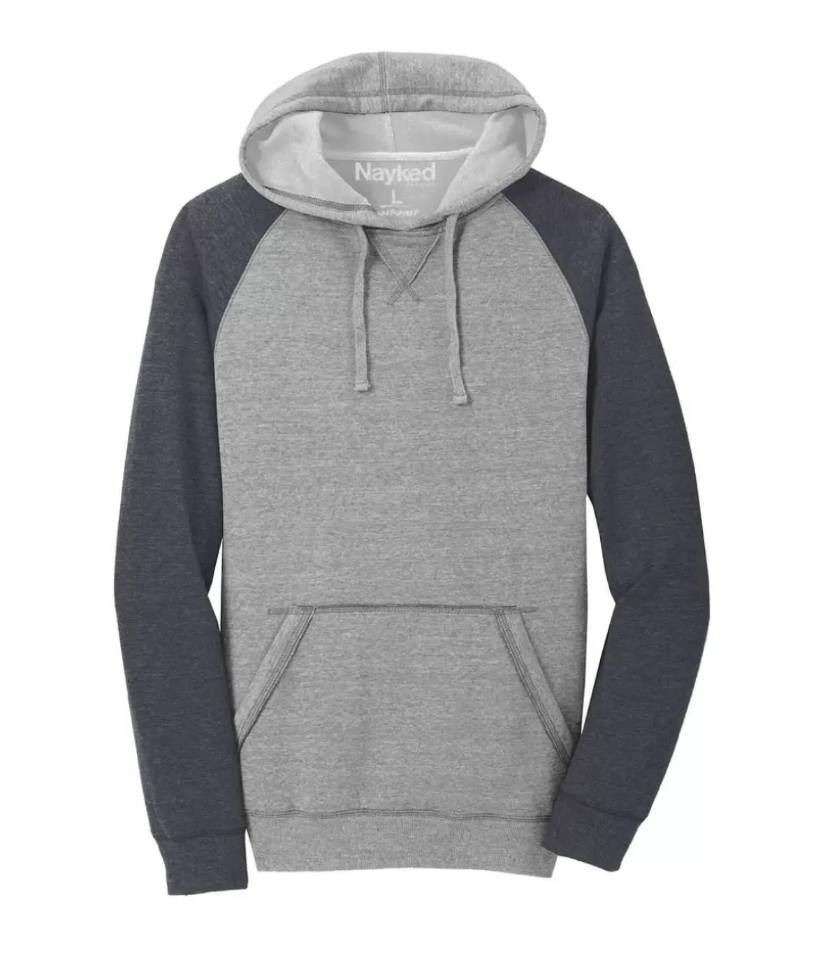 Nayked Apparel Shirts>Men'S Ridiculously Soft Fleece Raglan Hoodie