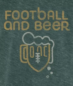 Nayked Apparel Shirts>Men'S Ridiculously Soft Fleece Graphic Pullover Sweatshirt | Football And Beer