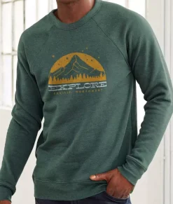 Nayked Apparel Hoodies & Sweatshirts>Men'S Ridiculously Soft Fleece Pullover Graphic Sweatshirt | Explore