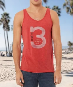Nayked Apparel Shirts>Men'S Ridiculously Soft Graphic Tank | Lifeguard