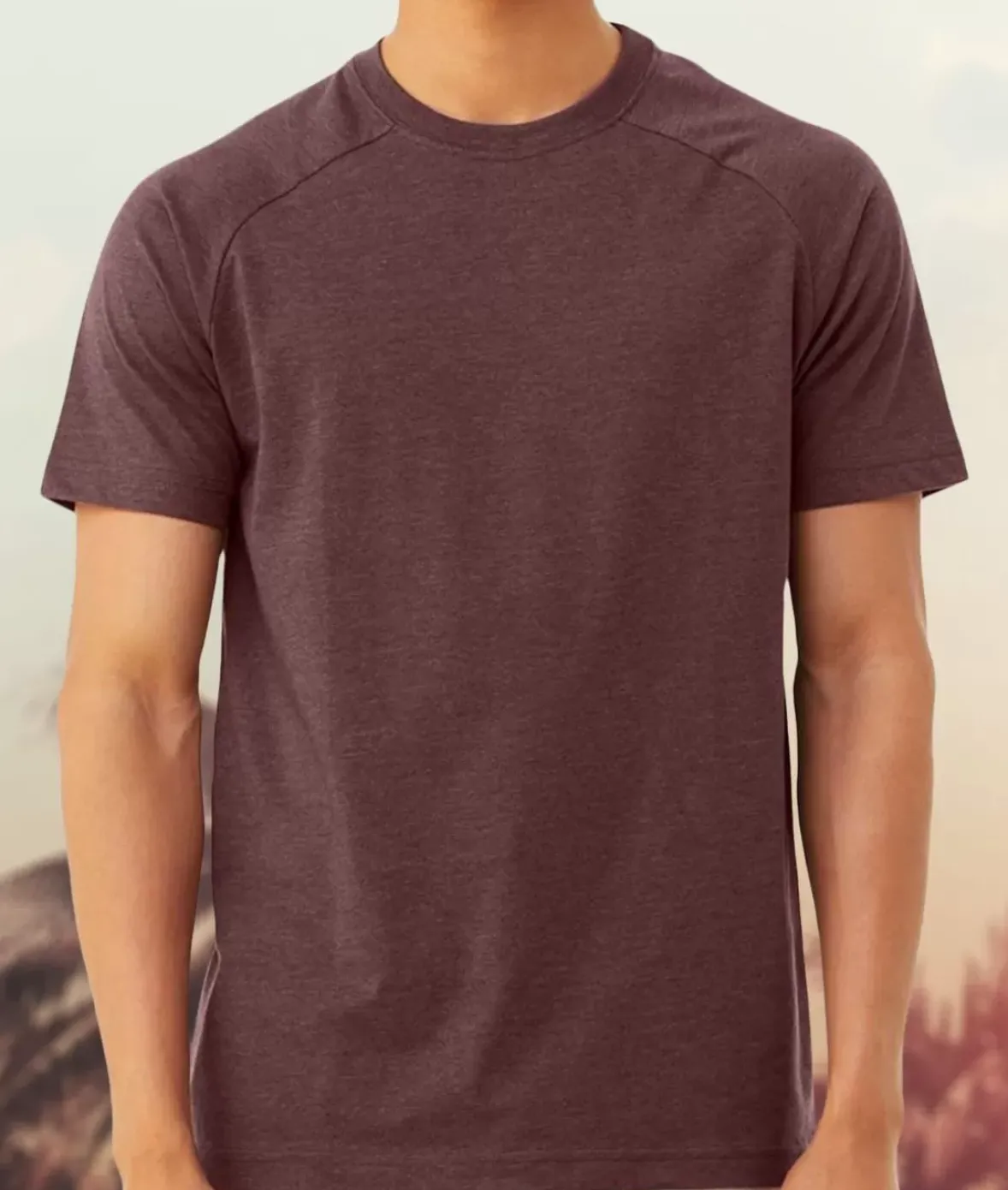 Nayked Apparel T-Shirts>Men'S Ridiculously Soft Heather Raglan T-Shirt