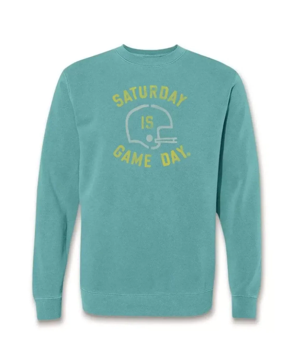 Nayked Apparel Shirts>Men'S Ridiculously Soft Heavyweight Fleece Graphic Pullover Sweatshirt | Saturday Is Game Day