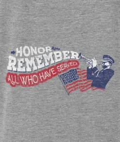 Nayked Apparel Shirts>Men'S Ridiculously Soft Lightweight Long Sleeve Graphic Crew Shirt | Honor And Remember