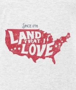 Nayked Apparel T-Shirts>Men'S Ridiculously Soft Lightweight Long Sleeve Graphic Tee | Land That I Love