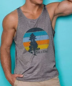 Nayked Apparel Tanks>Men'S Ridiculously Soft Lightweight Graphic Tank | Take A Hike