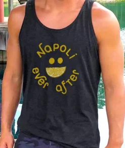 Nayked Apparel Shirts>Men'S Ridiculously Soft Lightweight Graphic Tank | Napoli Ever After