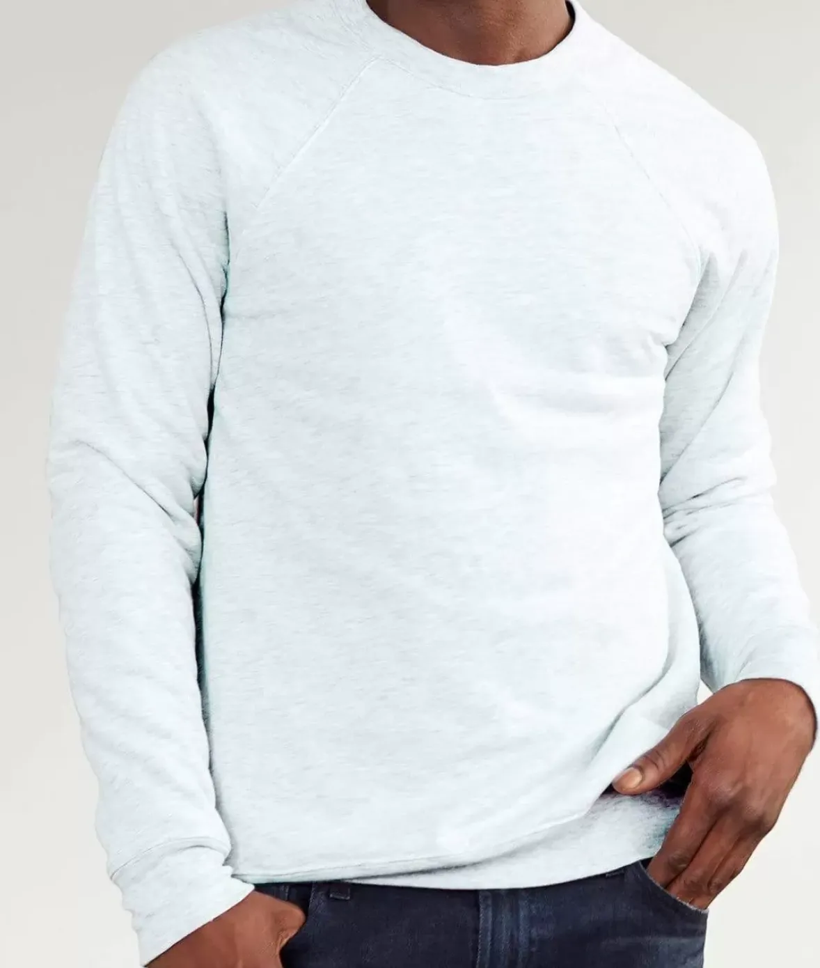 Nayked Apparel Hoodies & Sweatshirts>Men'S Ridiculously Soft Lightweight Heathered Fleece Pullover Sweatshirt