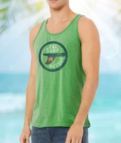 Nayked Apparel Shirts>Men'S Ridiculously Soft Lightweight Graphic Tank Top | Surf Rebels