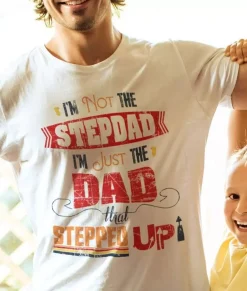 Nayked Apparel T-Shirts>Men'S Ridiculously Soft Lightweight Graphic Tee | The Dad That Stepped Up