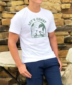 Nayked Apparel Shirts>Men'S Ridiculously Soft Lightweight Graphic Tee | Let'S Coast
