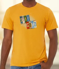 Nayked Apparel T-Shirts>Men'S Ridiculously Soft Lightweight Graphic Tee | Stay Gold