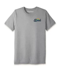 Nayked Apparel T-Shirts>Men'S Ridiculously Soft Lightweight Graphic T-Shirt | Dad Pride
