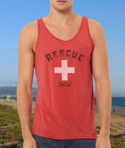 Nayked Apparel Tanks>Men'S Ridiculously Soft Lightweight Graphic Tank Top | Cali Rescue