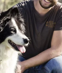 Nayked Apparel T-Shirts>Men'S Ridiculously Soft Lightweight Graphic Tee | Best Dog Dad