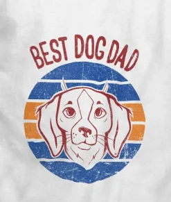 Nayked Apparel T-Shirts>Men'S Ridiculously Soft Lightweight Graphic Tee | Best Dog Dad (V2)