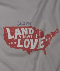 Nayked Apparel Shirts>Men'S Ridiculously Soft Lightweight Graphic Tee | Land That I Love