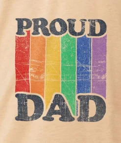 Nayked Apparel Shirts>Men'S Ridiculously Soft Lightweight Graphic Tee | Proud Dad