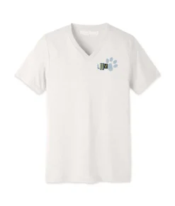 Nayked Apparel Shirts>Men'S Ridiculously Soft Lightweight V-Neck Graphic Tee | Luv Paw Print