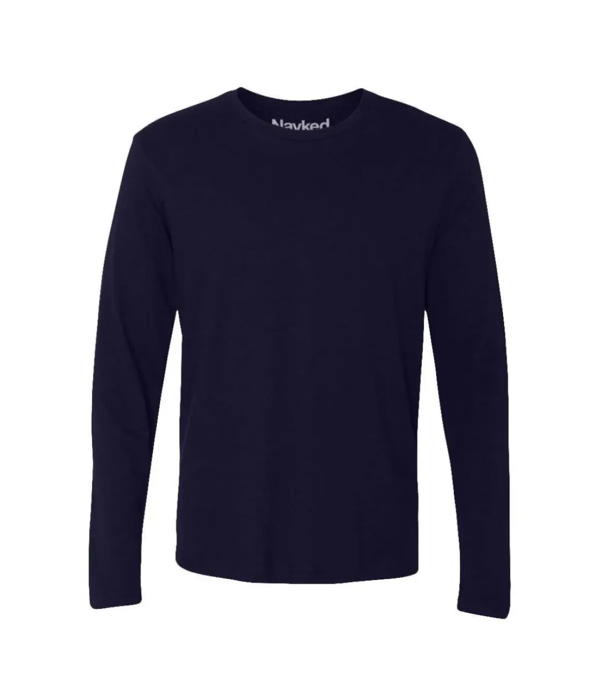 Nayked Apparel Shirts>Men'S Ridiculously Soft Long Sleeve 100% Cotton T-Shirt
