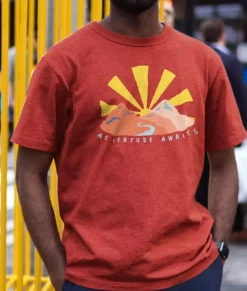 Nayked Apparel Shirts>Men'S Ridiculously Soft Midweight Graphic Tee | Adventure Awaits