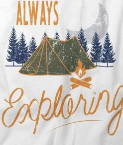 Nayked Apparel Shirts>Men'S Ridiculously Soft Midweight Graphic Tee | Always Exploring