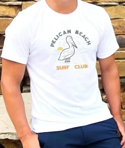Nayked Apparel Shirts>Men'S Ridiculously Soft Midweight Graphic Tee | Pelican Beach