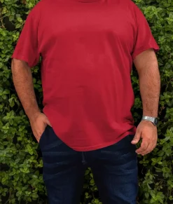 Nayked Apparel Shirts>Men'S Ridiculously Soft Midweight Big Crew T-Shirt