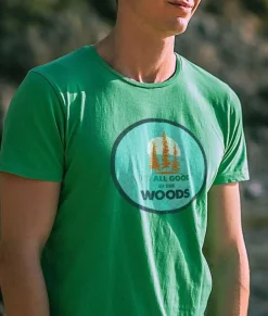 Nayked Apparel Shirts>Men'S Ridiculously Soft Midweight Graphic Tee | All Good In The Woods