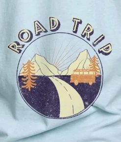 Nayked Apparel Shirts>Men'S Ridiculously Soft Midweight Graphic Tee | Road Trip