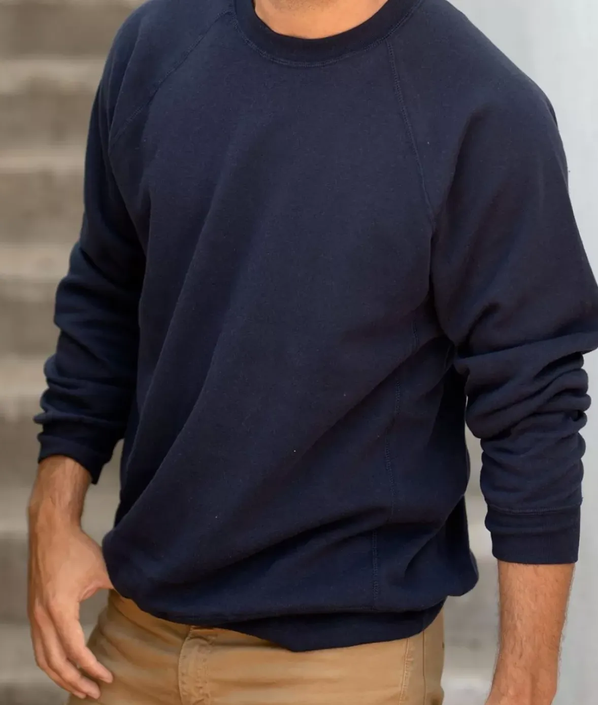 Nayked Apparel Workout Wear>Men'S Ridiculously Soft Midweight Raglan Pullover