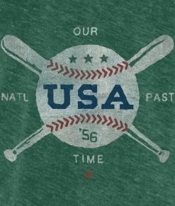 Nayked Apparel Shirts>Men'S Ridiculously Soft Midweight Raglan Hooded Sweatshirt | Vintage Baseball Graphic