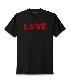 Nayked Apparel Shirts>Men'S Ridiculously Soft Midweight Valentine'S Day Graphic T-Shirt | Love My Pet